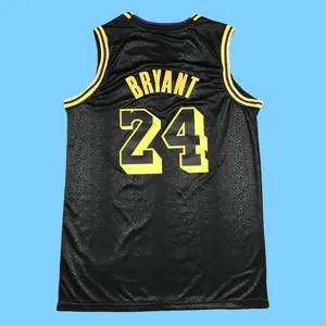 Kobe Bryant Men's Classic-Design Sleeveless stitched Retro Basketball Jerseys Black shirt