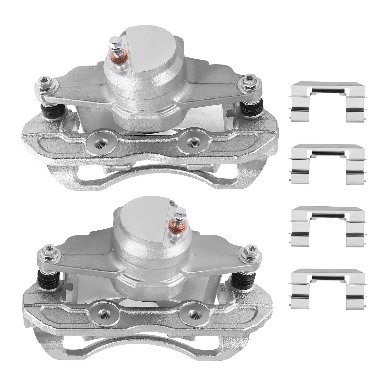 Set Front LHRH Disc Brake Caliper W/ Brackets compatible for Ford Focus 2008-11 18-B5069