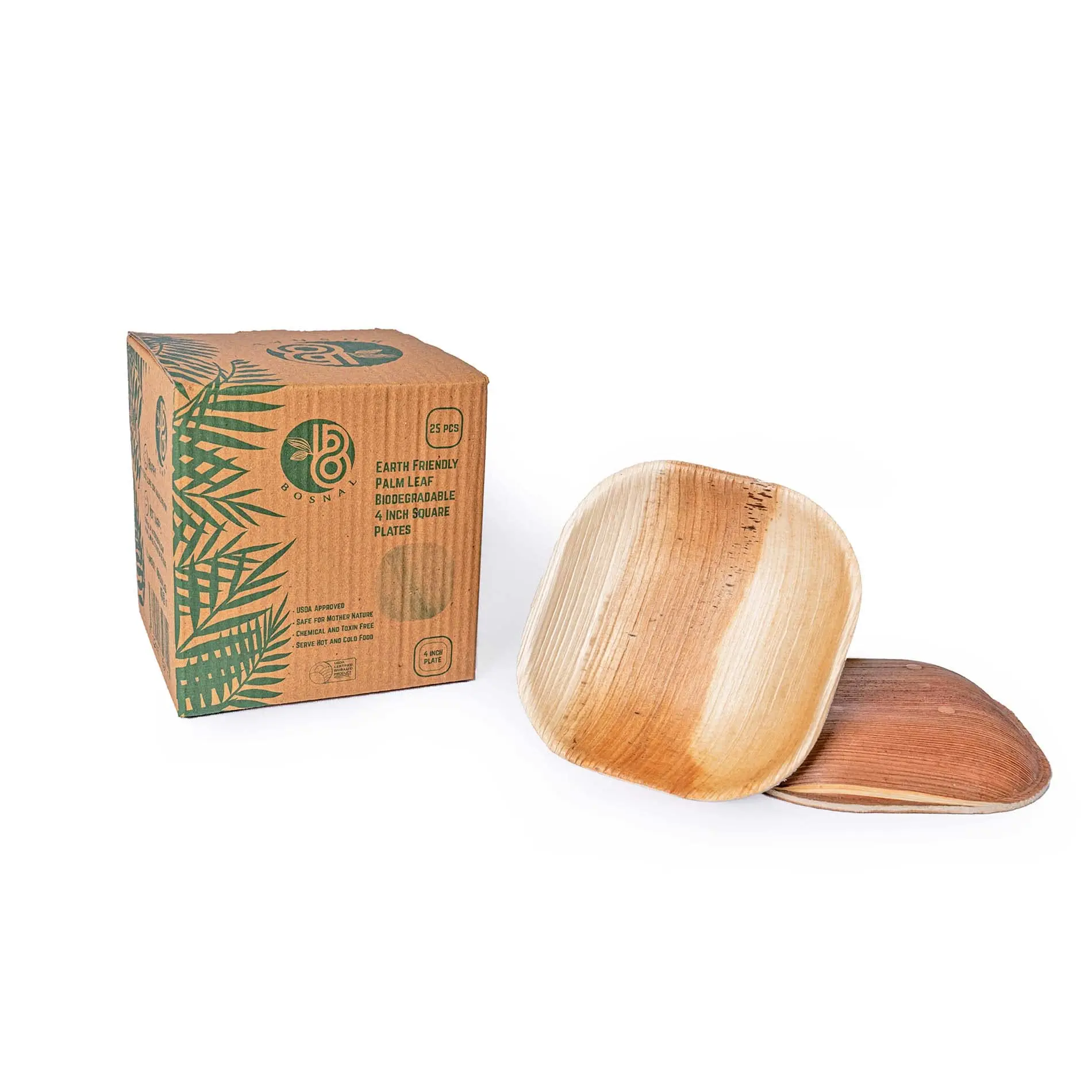 BOSNAL Palm Leaf Plates