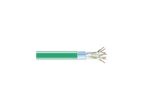 Black Box EVNSL0617A-1000 CAT6 400-MHz Solid Bulk Cable - Shielded, Plenum, Green, 1000 ft. Spool