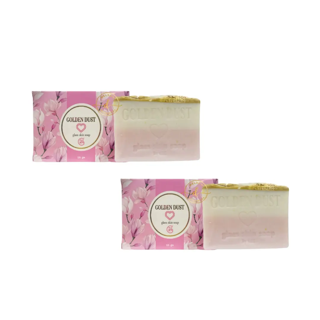 G21 Golden Dust Glass Skin Soap, 135g -2-PACK