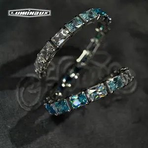 [LUMI17] Bondi Beach Gradient Blue Seawater Tennis Chain