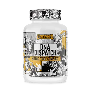 Condemned Labz DNA Dispatch - Nitric Oxide Complex - Agmatine Sulfate, L-Norvaline, Grape Seed Extract, With S7 and Peak02 - N.O Booster, Endurance & Stamina, Muscle Pumps, Stimulant Free -  30 Servings (180 Capsules)
