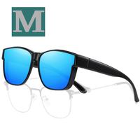M Size Black Frame Blue Lens