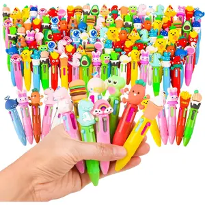 100 count Multicolor Pen in One Fun 4-in-1 Cute Pens Bulk Kawaii Cool Ballpoint Pens for  Fun Gifts