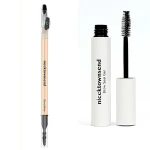 niccktownsend’s Starter Brow Duo - EveryBrow Pencil & Brow Seal Gel for Natural Polished Brows All-Day Wear Essential Makeup Set
