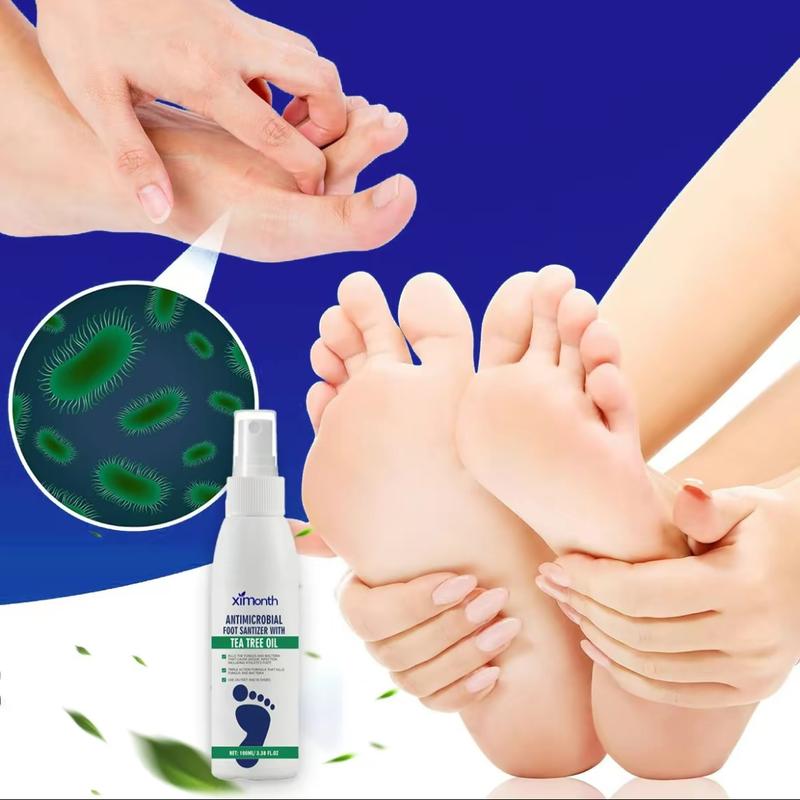 【Buy 1 Get 1】Foot Spray with Tea Tree Oil, Foot Care Dry Feet Plantar Moisturizing Deodorant, Advanced Foot and Nail Spray Oil Foot Spray with Comfort healthy depies antifungal fight odor