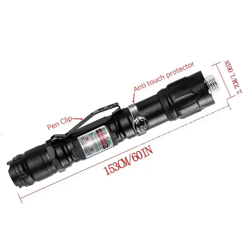 USB Rechargeable Battery-Powered Pet Laser Pointer Toy - Wall Projection, Low Power Safe Design for Indoor & Camping Hiking Use, Sports & Outdoor Entertainment Tool