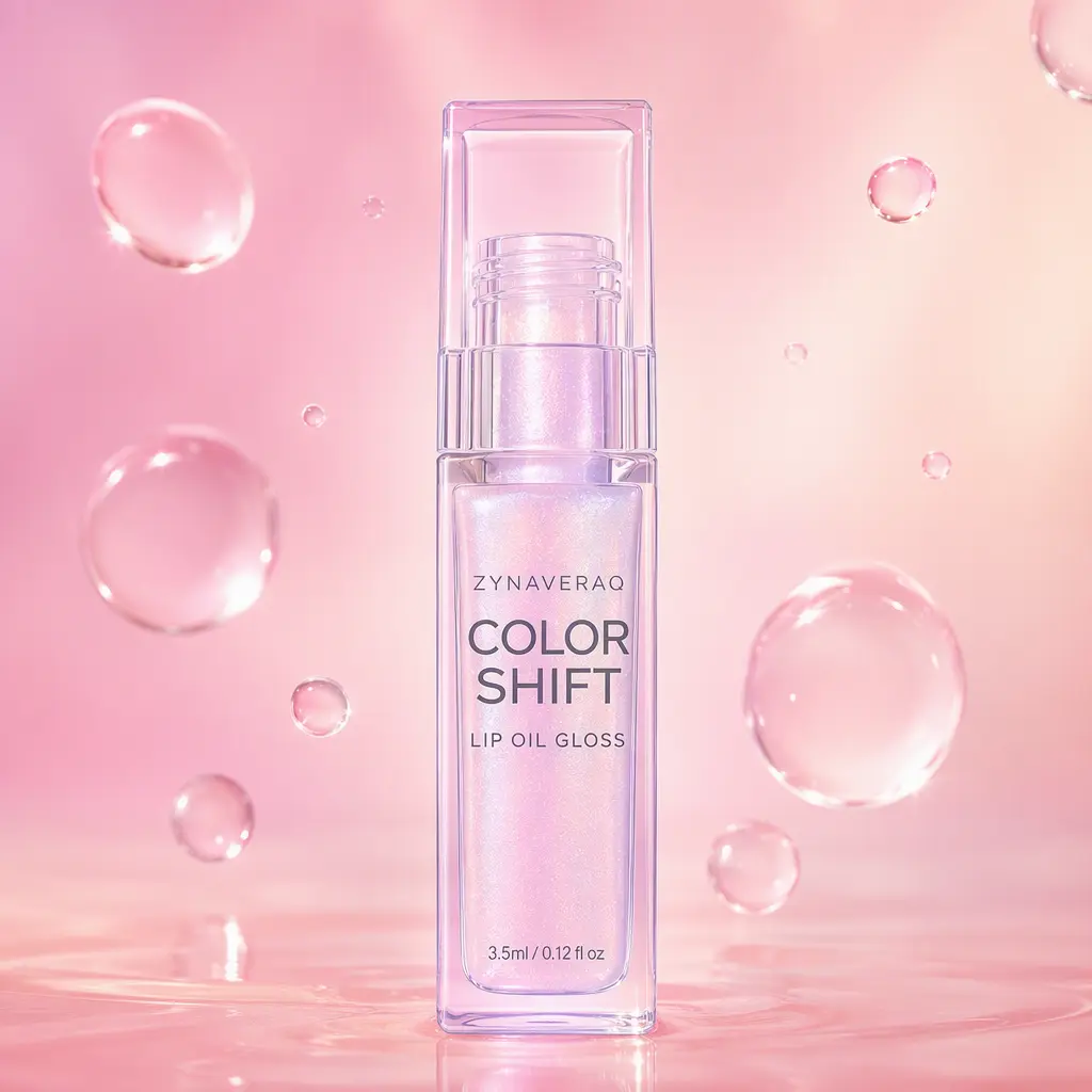 Color Changing Lip Oil Long Lasting Water Glow Glossy Finish Moisturizing Nourishing Lip Gloss for Hydrated Plump Lips with High Shine Sheer Tint Makeup