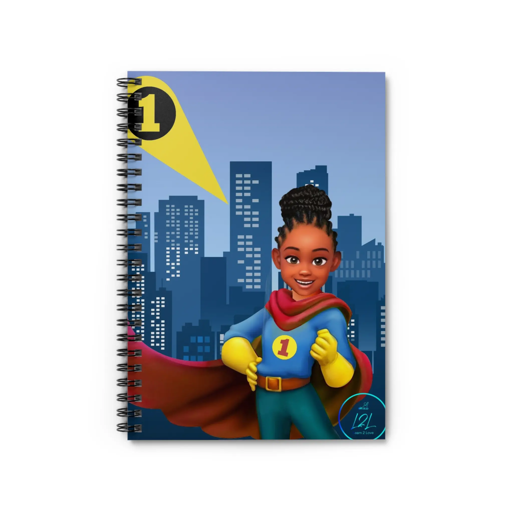 Hero Headquarters Notebook - Superhero Girl Bun