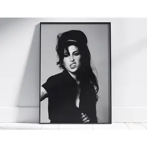 Amy Winehouse Poster - Music Poster, Vintage Poster Art, Amy Winehouse Print Art for him for her