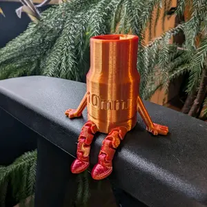 10mm Socket Buddy - Flexi Toys - Funny Toys - 10mm Socket - 3D Oddities - Articulating Action Figures Resin Figure