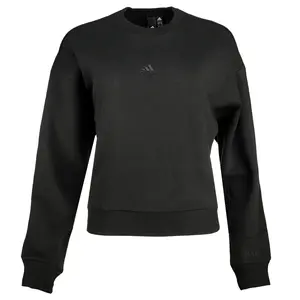 adidas Womens All Szn Crewneck Sweatshirt Casual - Black