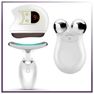 Facial Contour & Radiance Toolkit – 3-in-1 LED, Microcurrent & Sonic Massager Set