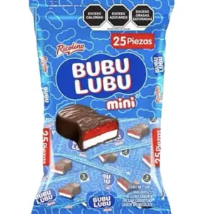 Ricolino Bubu Lubu Mini 500g 25 Pieces Chocolate Filled Candy Snack Pack
