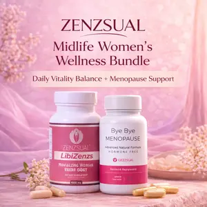 ZENZSUAL Midlife Women’s Wellness Bundle - Hormone-Free Supplements for Balance, Mood & Vitality Support during Perimenopause, Menopause & Postmenopause - Healthcare, Fitness
