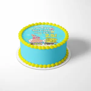 Cakecery What's Funnier than 24 Edible Cake Image Topper Personalized Birthday Cake 8 Inches Round