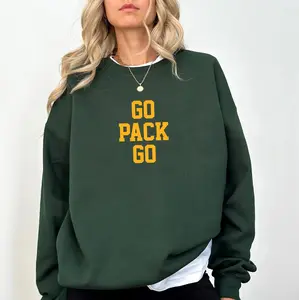 Vintage 90s Style Green Bay Football Sweatshirt, Game Day Shirt, Sunday Green Bay, Vintage Packer Fan Sweater