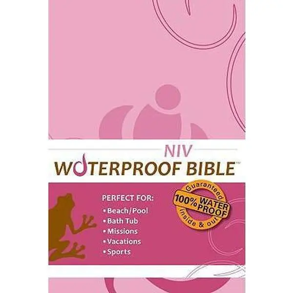 USED Book - Waterproof Bible: NIV (Pink Floral) by Bardin & Marsee Publishing (Paperback) - english