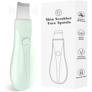 Skin Scrubber Face Spatula Skin Spatula Pore Cleaner Blackhead Remover Tools for Facial Deep Cleansing Skin Care Tool for Men and Women (Green)