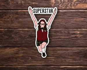 SNL Superstar Sticke, Construction Sticker, Hard hat stickers, lunchbox sticker, Journeyman sticker, 409 carpenters, working class, carpenters stickers, union stickers