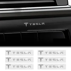 Waterproof Fade-Resistant Car Sticker Decals for Tesla Model S 3 X Y, Stylish Easy-To-Apply Accessories, 6/10/15pcs Set, Vehicle Exterior Decoration