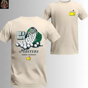 [Collection] T-shirts, hoodies, sweatshirts commemorating the 2026 Masters Golf Tournament, "Hit It Hard" printed t-shirts, Amen Corner Augusta style golf shirts, humorous gifts for male and female golfers.