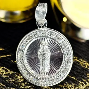 MINI MEDAL OF SAINT JUDE IN MEXICAN SILVER .925