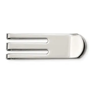 Engravable Polished Stainless Steel Money Clip for Modern Men