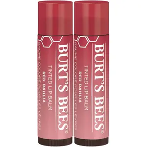 Burt's Bees Lip Tint Balm Stocking Stuffers Gifts, Long Lasting 2 in 1 Duo Tinted Balm Formula, Color Infused with Hydrating Shea Butter for a Natural Looking Buildable Finish, (2-Pack)