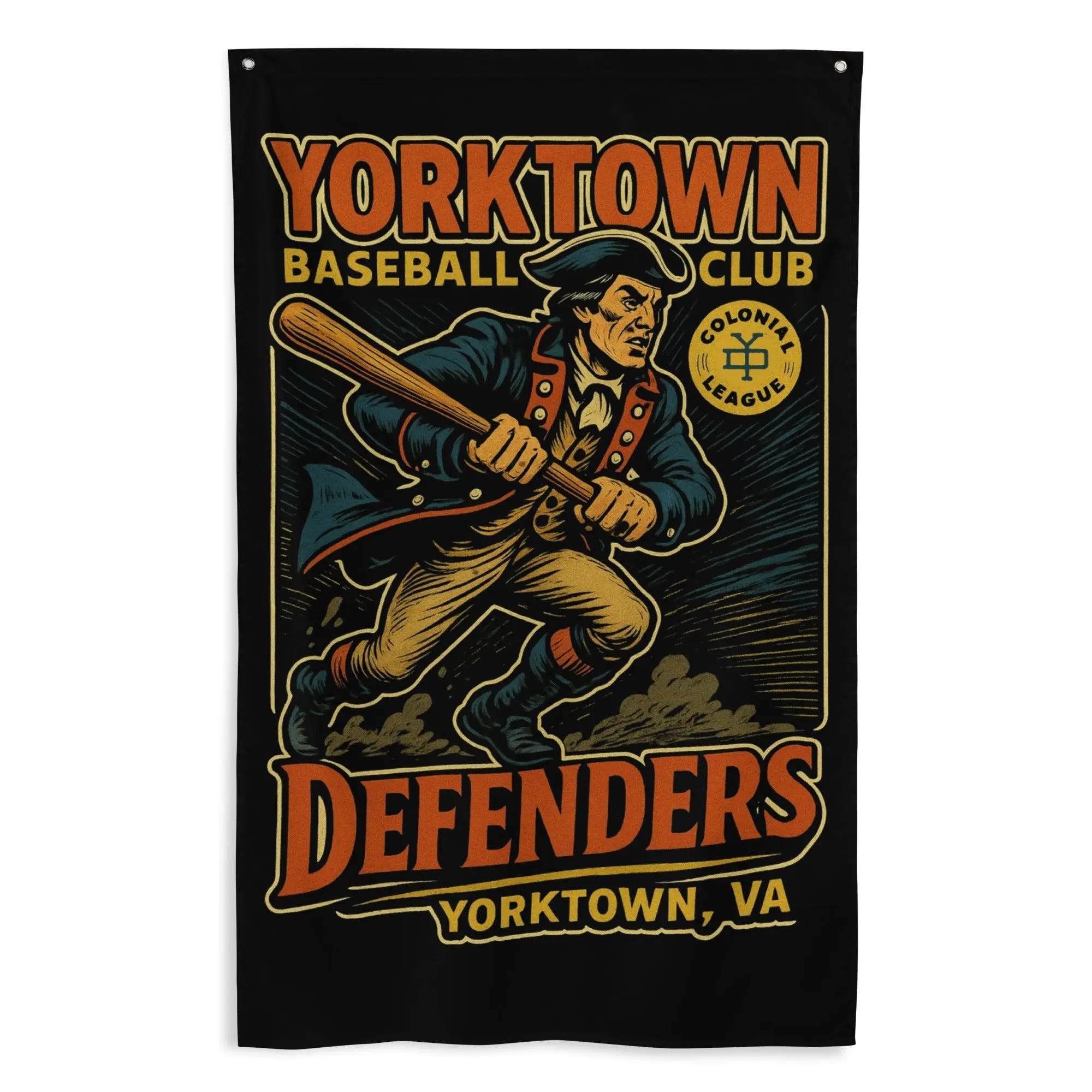 Yorktown Defenders Baseball Team Wall Flag