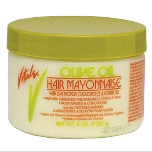 VITALE Olive Oil Hair Mayonnaise 8oz with Oat Protein, Cholesterol & BONCATS for Repairing Damaged Hair and Moisturizing