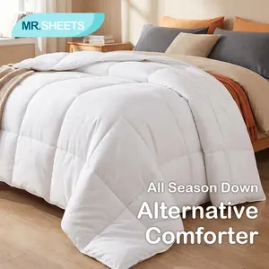 [Mother's Day Gift] NTBAY All-Season Quilted Duvet Insert, Lightweight Microfiber Comforter with 4 Corner Tabs, Hotel Quality Soft Bedding, Box Stitched & Easy Care
