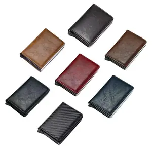RFID Shield Carbon Fiber Wallet – Slim & Secure Pop-Up Card Holder & Money Clip
