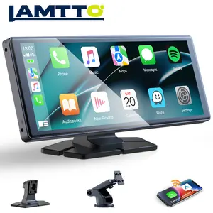 【Valentines】LAMTTO 9.26-Inch Wireless CarPlay Screen — Compatible with Apple CarPlay and Android Auto, Supports GPS Navigation, AirPlay, and Touchscreen Dashboard for In-Car Navigation and Entertainment