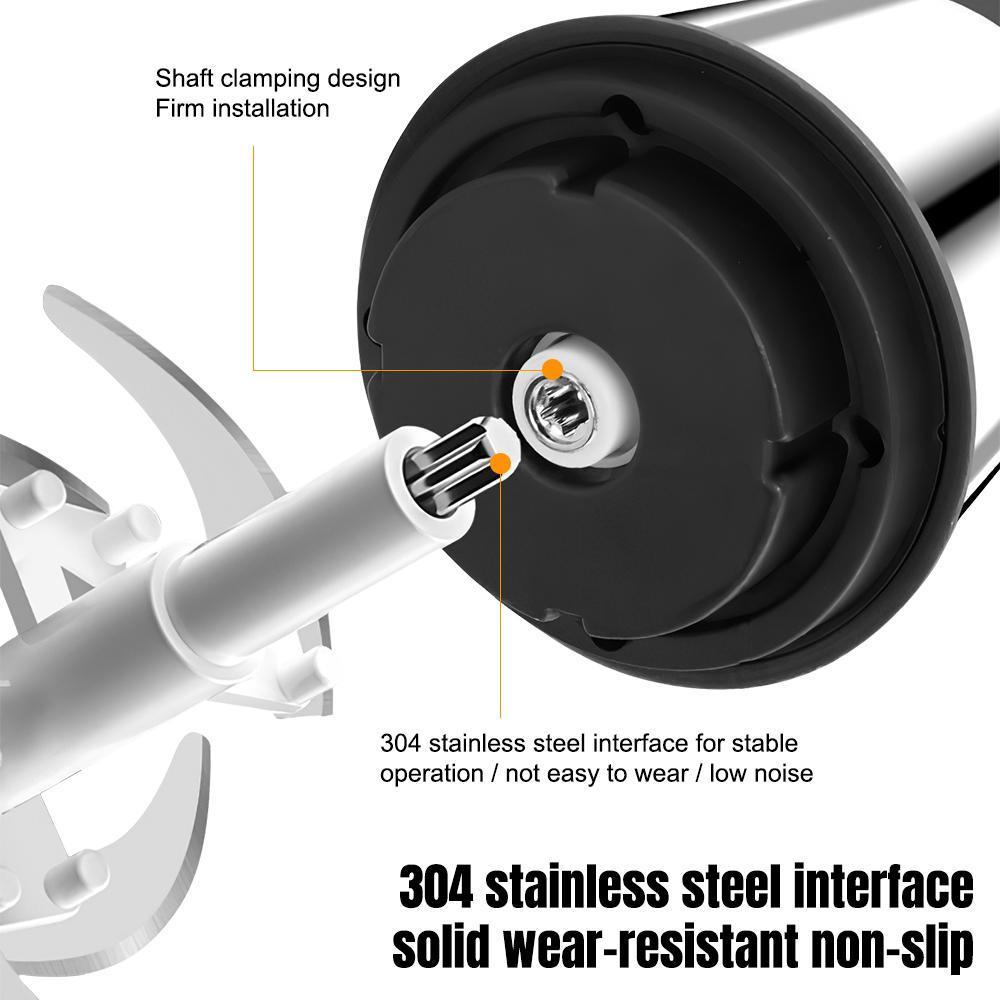 Food Processor, Meat Grinder Electric Food Chopper with 4 Large Sharp Blades for Meat, Fruits, Vegetables, Baby Food, Nuts, 2 Speed, 300W