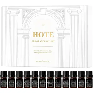 Hotel-Inspired  Oil Set- 12 x 5 mL Easy to Explore, Easy to Find Your Favorites, Essential Oils for  for Diffuser My Way Diffuser Oil