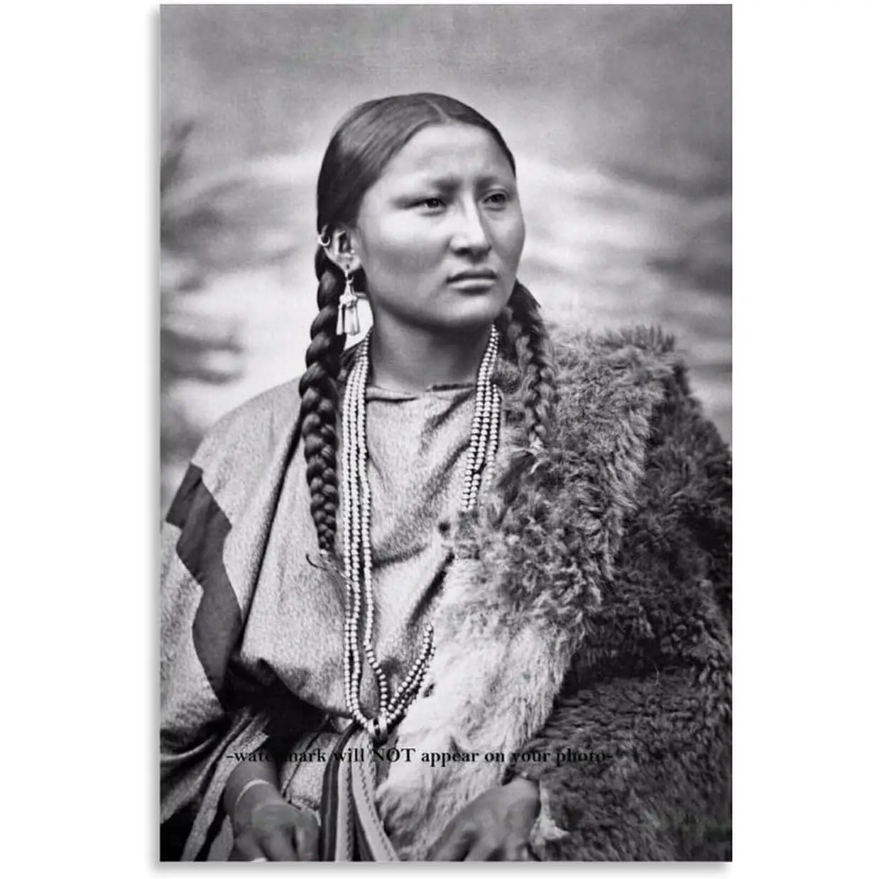 Chief Pretty Nose Portrait Wall Art Canvas Poster Prints Painting Modern Living Room Wall Decor Bedroom Aesthetic Decorations