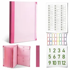 Document Organizer Folio,Important Document Organizer Folio Folders with Labels Life Binder Important Documents for Bills Checks Birth Certificates organizador de documentos