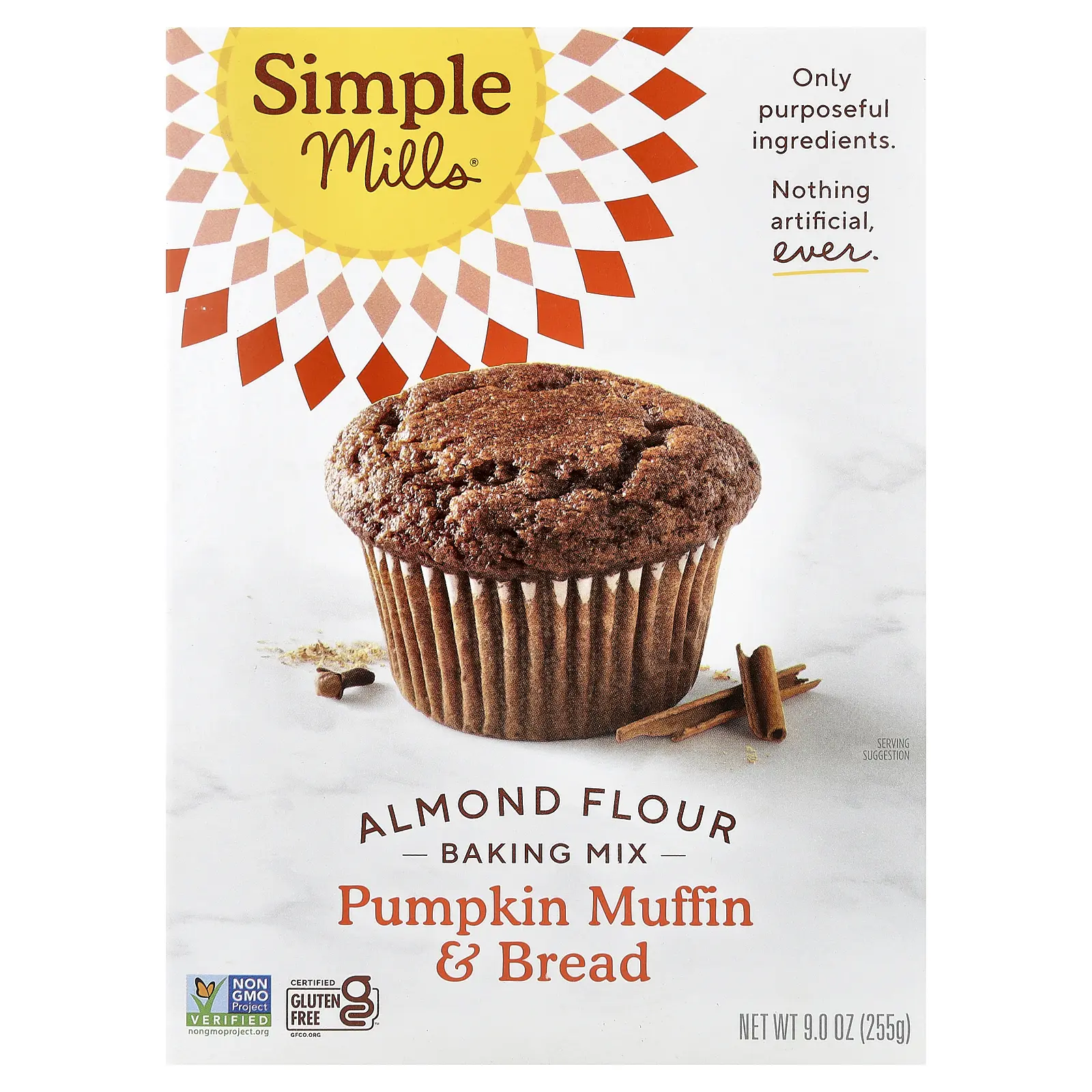 Simple Mills Almond Flour Baking Mix, Pumpkin Muffin & Bread, 9 oz (255 g)