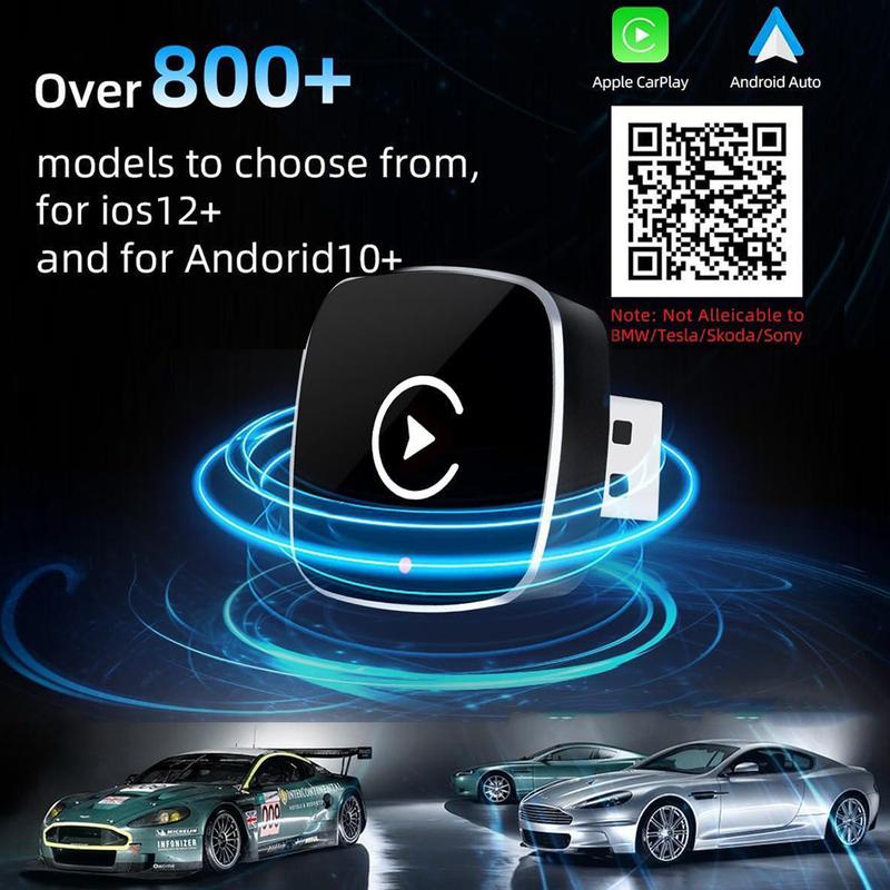 Mini Wireless Apple CarPlay Adapter, for both Apple and Android,converts wired to wireless, suitable for factory wired CarPlay cars from 2016+