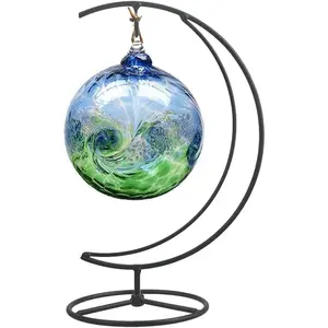 Ornament Display Stand Holder Iron Hanger Air Plant Flower Pot Holder for Hanging Glass Globe Ball, Christmas Wedding Ornament, Home Office Decor