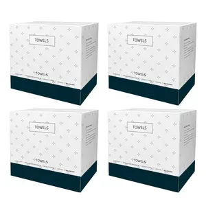 200 Counts Face Towels Disposable Face Towel 4 Pack XL Disposable Facial Cleansing Towel (200 Ct/ 4 Pack) | Disposable Face Towel Disposable Thickened Wipes | Absorbent, Reusable, Soft, Comfort, Skincare, Eco-Friendly Clean Skin Face Towelettes Disposable