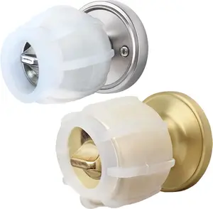 Doorstop Silicone Door Handle Grip Cover – Door Knob Protector & Wall Stopper, AntiSlip, Arthritis Support, Prevents Wall Damage (Clear)