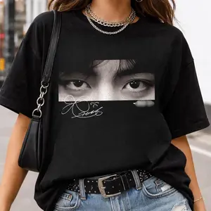 Taehyung Eyes Retro Shirt, Retro 90's Taehyung Shirt, KPOP V Shirt, Gift For Fan