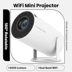 Mini Portable WIFI 4k Projector 8000 Lumens USA Shipping
