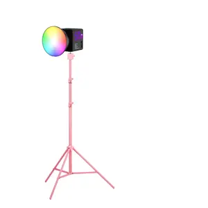 RGB Studio Light Set with Tripod Stand, 1 Set Including USB Rechargeable Cameras Light & Camera Tripod, Ideal for Photography and Video Shooting