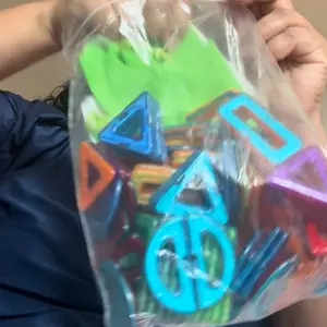 Random Color Building Blocks Toy For Kids, Magnetic Tiles Set, Magnetic Tiles Stacking, 3D Model Building Bricks Toy, Creative Hands-on Ability Training Toy, Best Birthday Gift