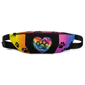 Multicolored fanny pack by fanny paws #446