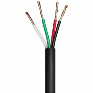 Monoprice Speaker Wire, CMP Rated, 4-Conductor, 18AWG, 500ft, Black